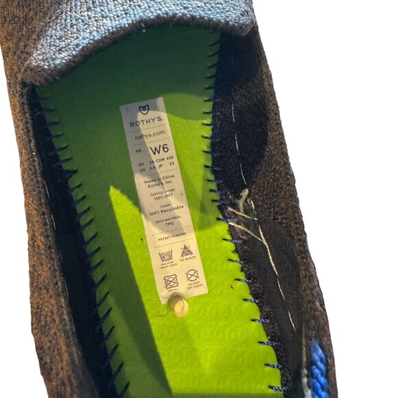 Rothy’s The original Slip On Shoes Women's Size 6 in Leopard Print Espresso Shot - Picture 6 of 10